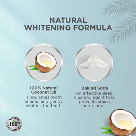 Wybielająca pasta do zębów z olejem kokosowym i sodą oczyszczoną Dabur