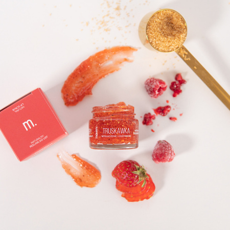 Wygładzająco-odżywczy peeling do ust Mohani - Truskawka