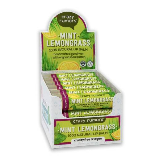 Naturalny balsam do ust Crazy Rumors – Peppermint Lemongrass - 10+2 GRATIS