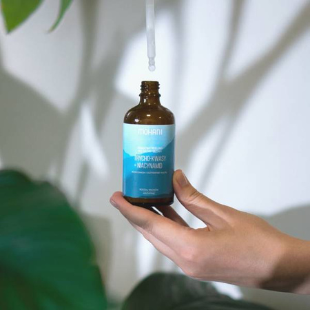 Równoważący peeling trycho-kwasy + niacynamid do skóry głowy Mohani 100ml