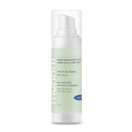 Wygładzające serum z kwasem migdałowym 10%  i kwasem salicylowym 2% Mohani