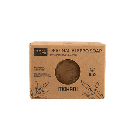 Mydło Aleppo BIO oliwkowo-laurowe 25% Mohani