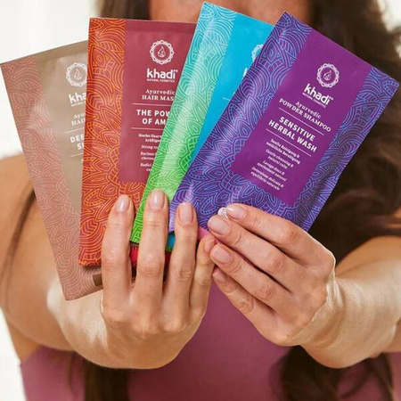 Khadi Maska do włosów Amla - 50 g | Wzmacnianie i objętość dla każdego rodzaju włosów