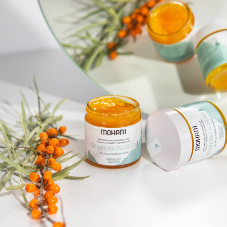 Antyoksydacyjna emulsja do mycia twarzy i demakijażu Mohani - Witaminowa Galaretka