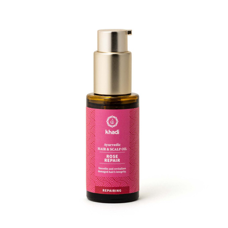 Intensywnie odżywczy olejek do włosów Khadi – Róża