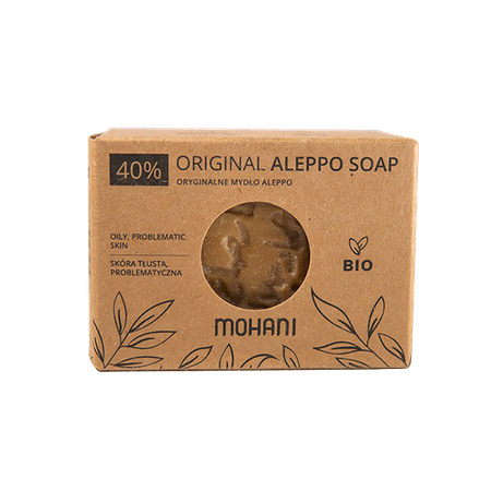 Mydło Aleppo BIO oliwkowo-laurowe 40% Mohani