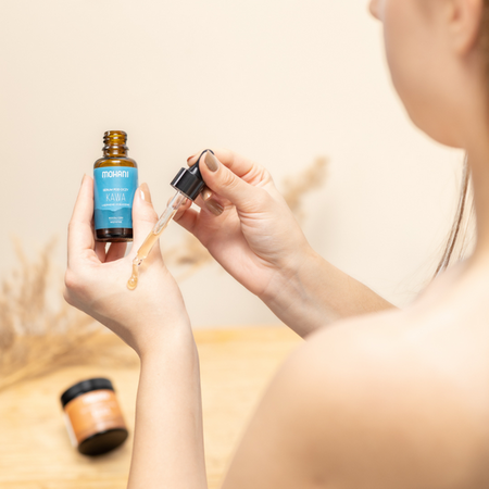 Ujędrniające kawowe serum pod oczy Mohani