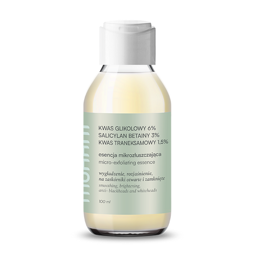 Rozjaśniająca esencja mikrozłuszczająca zwężająca pory