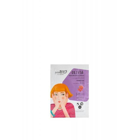 Alginatowa maseczka peel-off do cery tłustej Olivia PuroBio – 10 Czerwone owoce
