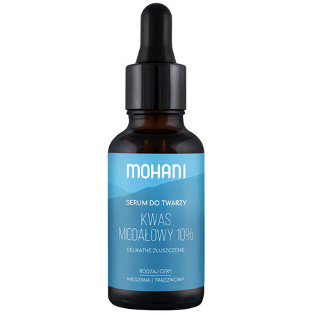 Wygładzające serum z kwasem migdałowym 10% i kwasem salicylowym 2% Mohani (ważność: 31.08.2025)