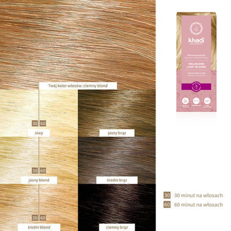 Henna do włosów Khadi – Jasny Blond