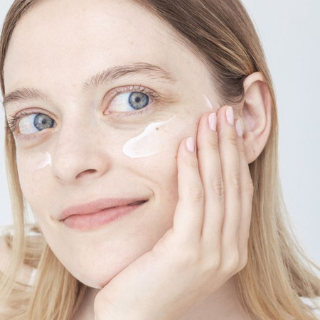 Saszetka - liftingująco-ujędrniające serum-krem pod oczy i na powieki z peptydami i ceramidami 1ml