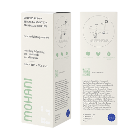 Rozjaśniająca esencja mikrozłuszczająca zwężająca pory