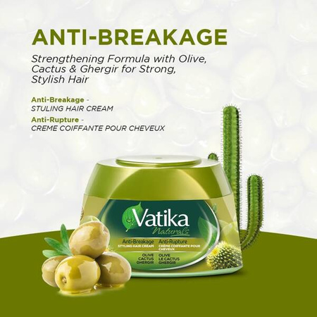 Vatika Krem do Stylizacji Włosów Oliwa-Kaktus-Ghergir 210ml