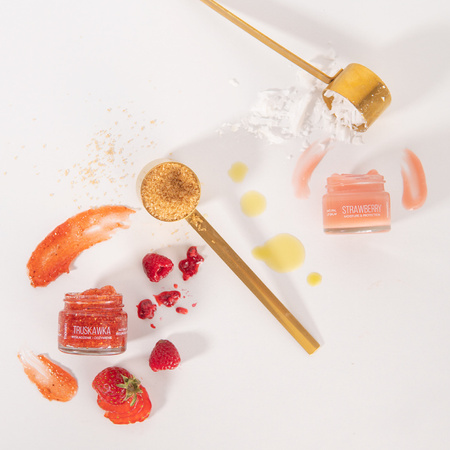 Nawilżająco-ochronny balsam do ust Mohani - Truskawka