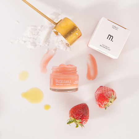 Nawilżająco-ochronny balsam do ust Mohani - Truskawka