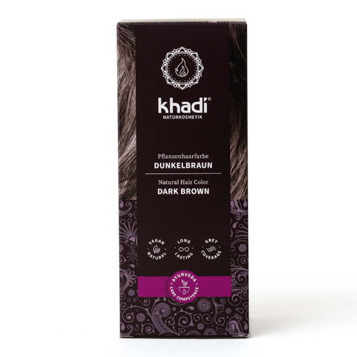 Henna do włosów Khadi – Ciemny Brąz
