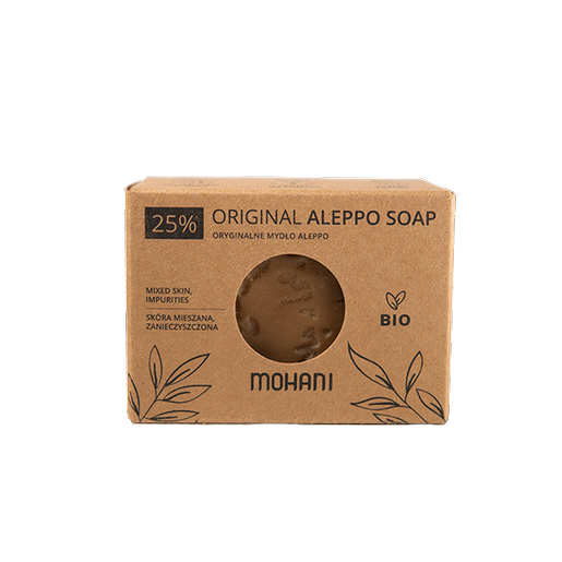 Mydło Aleppo BIO oliwkowo-laurowe 25% Mohani