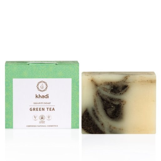 Naturalne mydło Khadi Shanti Soap - Zielona herbata