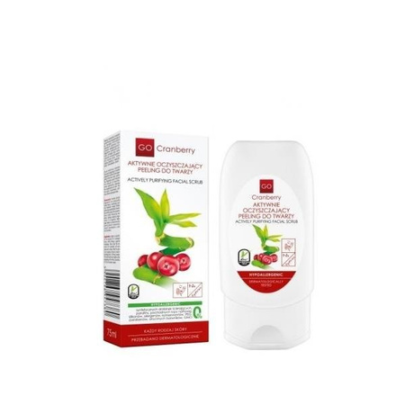 Aktywnie oczyszczający peeling do twarzy Nova Kosmetyki GoCranberry