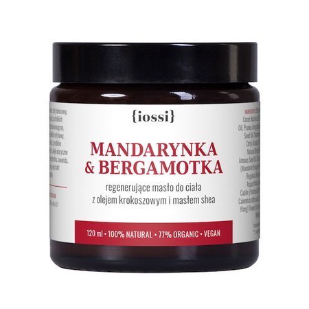 Aromatyczne masło do ciała z olejkiem krokoszowym- Mandarynka Bergamotka - Data ważności 02.2022