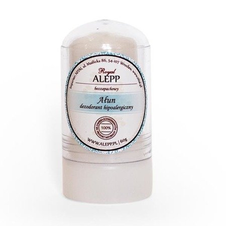 Bezzapachowy dezodorant Ałun w sztyfcie Royal Alepp 60 g