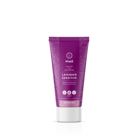 Delikatny szampon do wrażliwej skóry głowy Khadi – Lawenda 30 ml