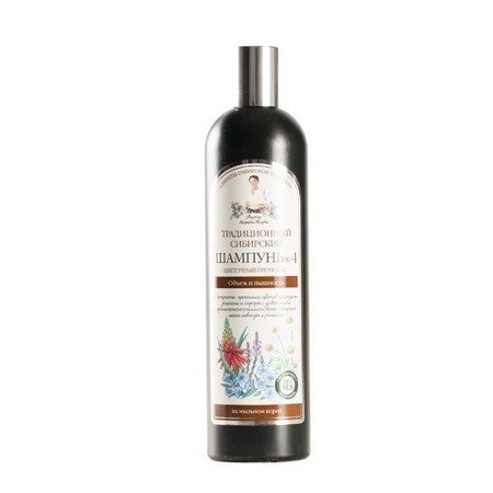 Dodający objętości szampon do włosów Receptury Agafii na kwiatowym propolisie No4