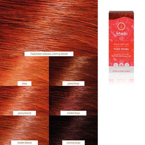 Henna do włosów Khadi – Naturalna Czerwona