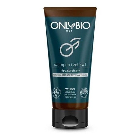 Hipoalergiczny szampon i żel 2w1 dla mężczyzn OnlyBio – tuba