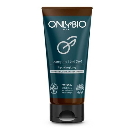Hipoalergiczny szampon i żel 2w1 dla mężczyzn OnlyBio – tuba