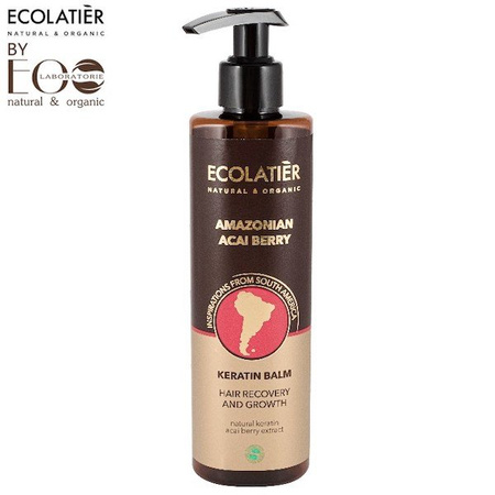Keratynowy balsam do włosów Regeneracja i wzrost Amazonian Acai Berry Ecolatier