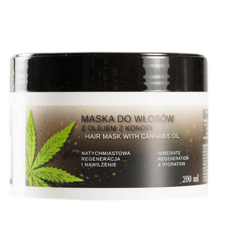 Maska do włosów z olejem z konopi India Cosmetics