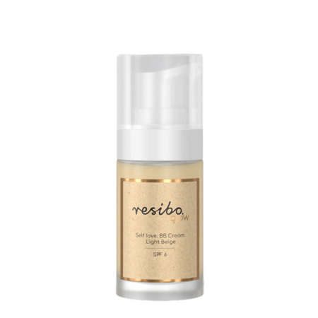 Naturalny krem BB do twarzy SPF 6 Resibo Self Love - Light Beige