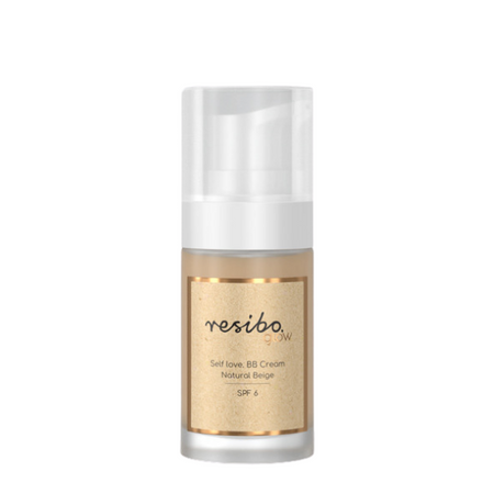 Naturalny krem BB do twarzy SPF 6 Resibo Self Love - Natural Beige