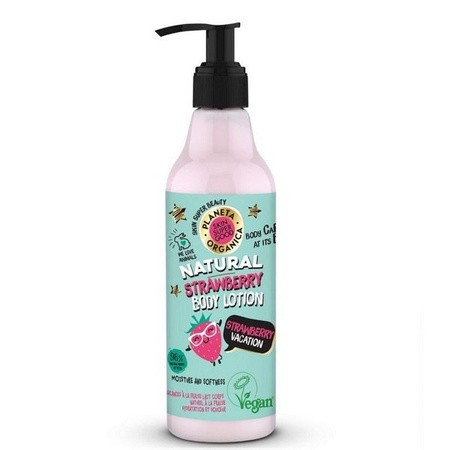 Naturalny truskawkowy balsam do ciała, Strawberry Vacation Planeta Organica