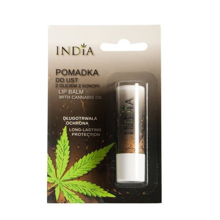 Nawilżająca pomadka do ust z olejem z konopi India Cosmetics