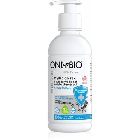 Nawilżające mydło do rąk o właściwościach antybakteryjnych OnlyBio – Silver Med Care+
