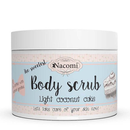 Nawilżający peeling do ciała Nacomi – lekki kokosowy tort