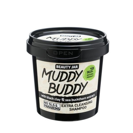 Oczyszczający szampon z czarną glinką Beauty Jar - Muddy buddy