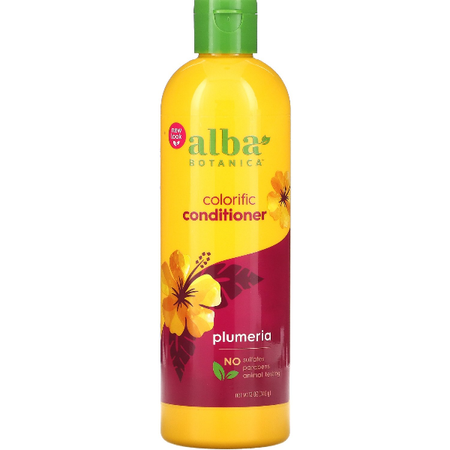 Odżywka do włosów farbowanych Alba Botanica – Kolorowa Plumeria