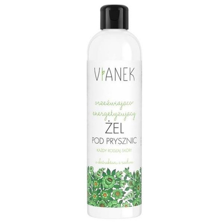 Orzeźwiająco–energetyzujący żel pod prysznic z szałwią Vianek