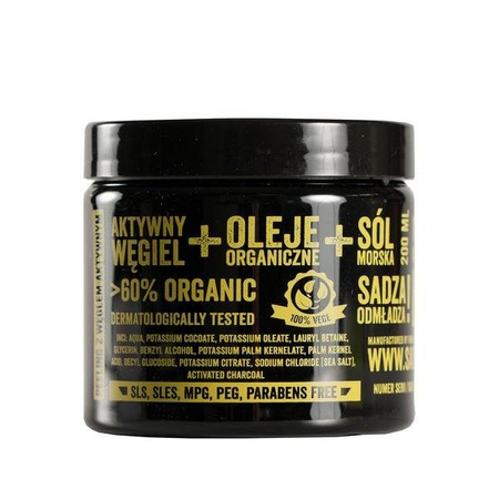 Peeling do ciała z aktywnym węglem ze Śląska Sadza Soap - data ważności 12.11.2022