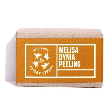 Peelingujące mydło Cztery Szpaki - Melisa i Dynia