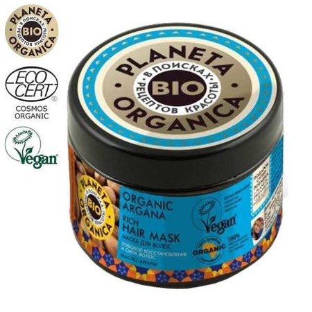 Regenerująca maska do włosów z olejem arganowym Planeta Organica - Organic Argana