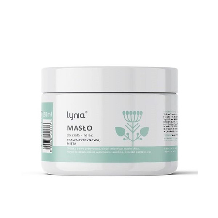 Relaksujące masło do ciała z trawą cytrynową i miętą Lynia