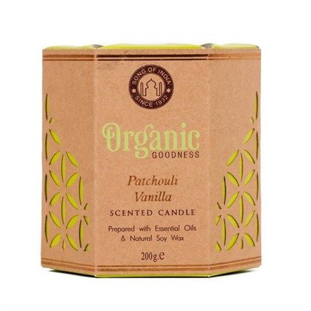 Sojowa świeca zapachowa Song of India – Patchouli Vanilla