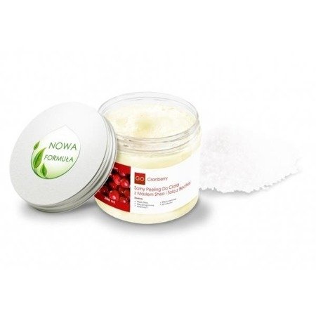 Solny peeling do ciała z masłem shea i solą z Bochni Nova Kosmetyki GoCranberry