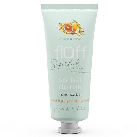 Sorbet do rąk Fluff – Pomarańcza z wanilią Data ważności 30.10.2022