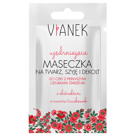 Ujędrniająca maseczka na twarz szyję i dekolt Vianek  - data ważności 30.11.2022